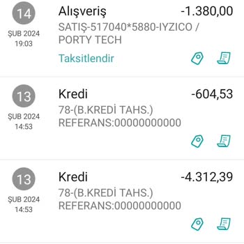 iyzico 1380 TLmi Çekmiş Habersiz