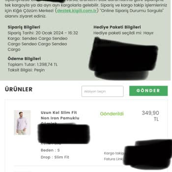 Kiğılı - Satış Sonrası Hizmetsizlik