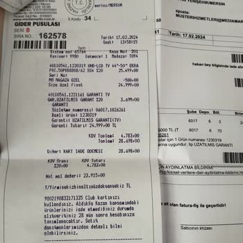 Media Markt Mersin'deki Elektronik Mağazasında Yaşanan Teslimat Sorunu