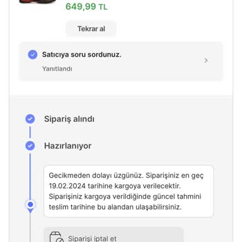 Hepsiburada FLO Ürünümü Kargolamıyor