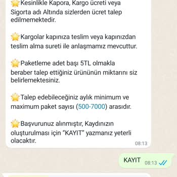 Paketlemeacentesi (Instagram) Şikayet Ev De İş