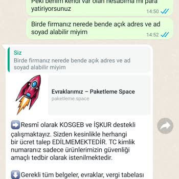 Paketlemeacentesi (Instagram) Şikayet Ev De İş