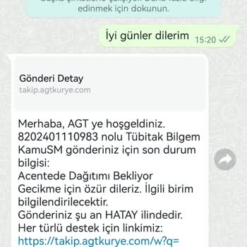 AGT Kurye (aynigunteslim.com) AGT Kuryenin Kargomu Teslim Etmemesi