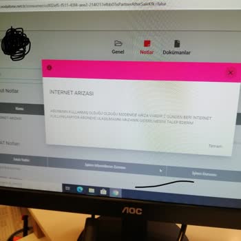 Vodafone Ev İnternetim 3 Gündür Yok.
