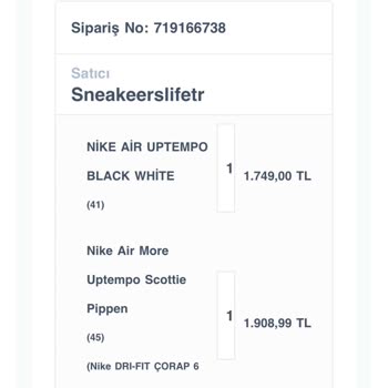 Sneakerslife.tr Sipariş İptal Etmek İstiyorum Ama