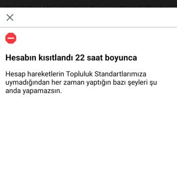 Facebook Ta Kısıtlandım