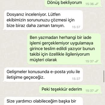 Zara Ürünümü Teslim Etmedi İademi Yapmadı