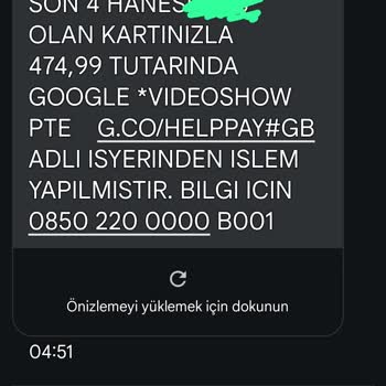 VideoShow İzinsiz Para Çekilmesi