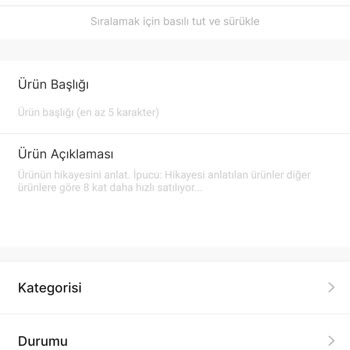 Gardrops Uygulaması Ürün Yükleme Aşamasında Fotoğraf Yüklenmiyor
