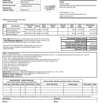 Avva Giyim Üründe Solmalar Var