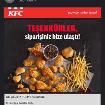 KFC Sipariş İadesi Talebi
