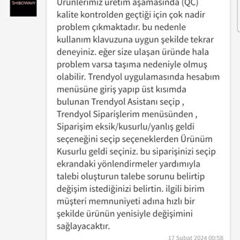 Shibowavy Firması Kusurlu Ürün Satıp İade Kabul Etmiyor