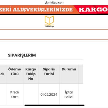 YKM Kitap İlgilenmiyor