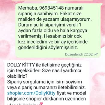 Dolly Kitty Kargoya Verilmeyen Ürün