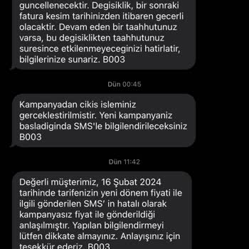 Vodafone Taahhüde Zam Ve Müşteri Mağduriyetini Gidermemekte Olan Israr
