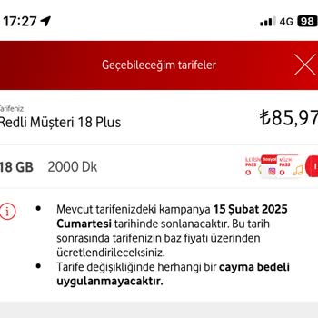 Vodafone Taahhüde Zam Ve Müşteri Mağduriyetini Gidermemekte Olan Israr