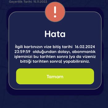 BURULAŞ Abonman Kart Hatası