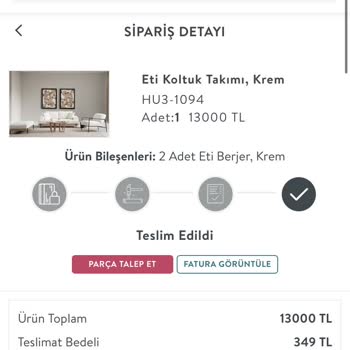 Vivense Hasarlı Ürün Gönderimi!