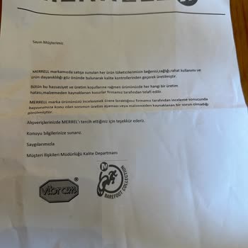 Merrell Sporayakkabı Fileleri 2,5 Ay Sonra Yırtıldı