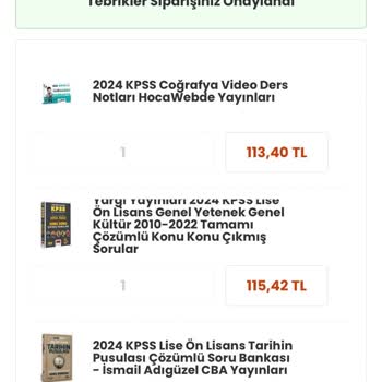 YKM Kitap Kargoya Kitaplarımı Vermiyor