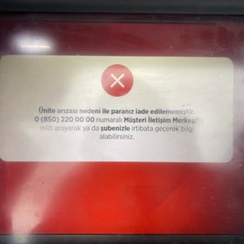 Ziraat ATM Paramı Yatırmadı
