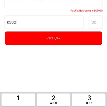 PayFix Para Çekim İşlemi Gerçekleşmiyor