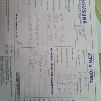 Samsung QLED TV 4 Sene De 3 Defa Arıza Verdi.