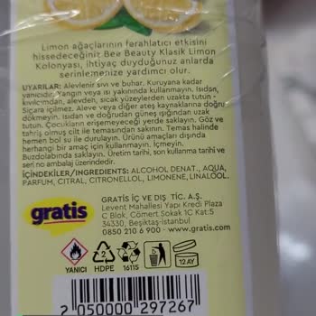 Bee Beauty, Eksik Gramajlı Kolonya