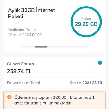 Türk Telekom Fatura Aşım Ücreti