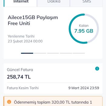 Türk Telekom Fatura Aşım Ücreti