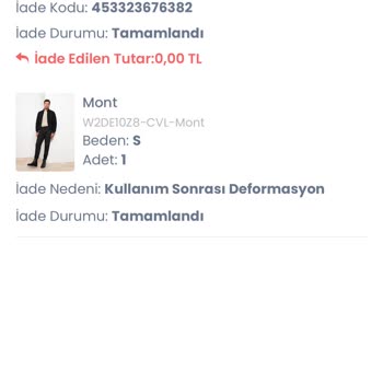 LC Waikiki İki Kullanımda Tüylenen Mont Hayal Kırıklığı