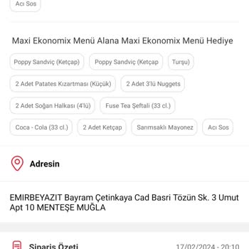 Tıkla Gelsin Eksik Sipariş Geldi