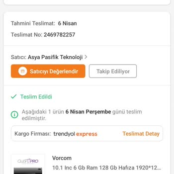 Vorcom Tabletim Açıldıktan 5 Dakika İçinde Kapanıyor Şarj Olmasına Rağmen