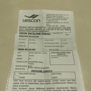 Van AVM Lescon Spor Giyim San. Tic. A. Ş.