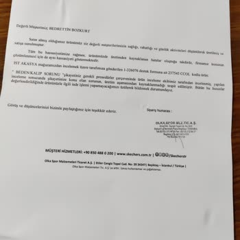 Skechers Ayakkabı Kalıp Sorunu
