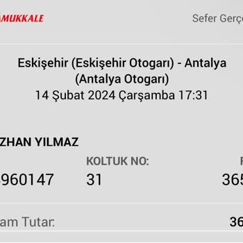 Pamukkale Turizm Şarj Aletimin Zararını Karşılamalı