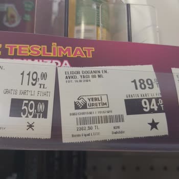 Gratis Çalışanı Etiketteki Fiyattan Ürünü Vermedi Etiketi Değiştirdi.