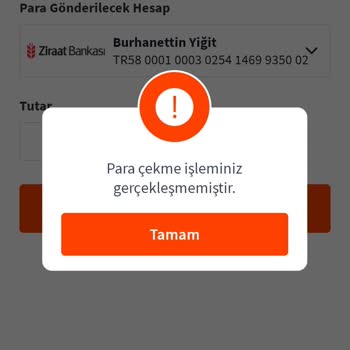 misli Para Çekmeye Çalışıyorum Ama Hata Veriyor
