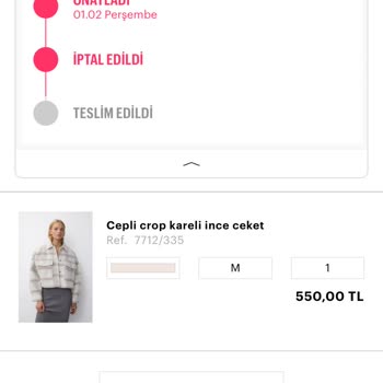 Pull And Bear 15 Gündür Beklediğim Siparişimi İptal Etmiş