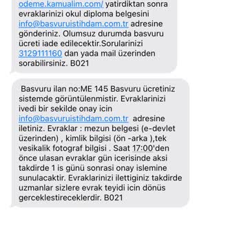 Kamupersonelhaber.com Kamu Haber Sayfasının Yaptığı Alım Başvurusu