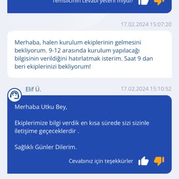 TurkNet Ekipleri Verilen Saat Aralığında Kuruluma Gelmiyor!