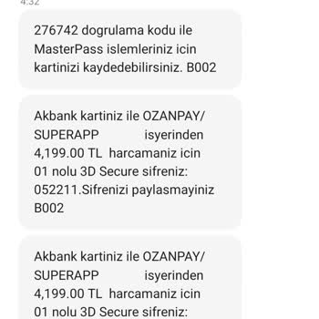 Ozan Elektronik Para Para İadesi Talebi