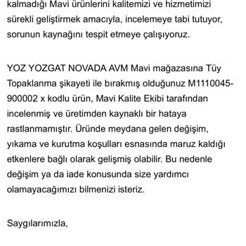 Mavi Şişme Mont Mağduriyeti