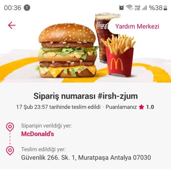 Yemeksepeti Hatalı Sipariş Teslimatı