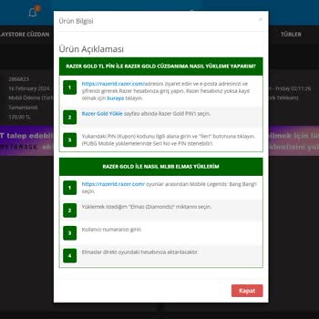 Türk Telekom Playstore Razergold Pin Code Sorunsalı!