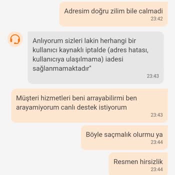 Trendyol Yemek Şikayetim Var R