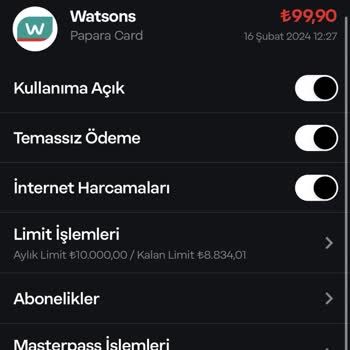 Papara Kartı Mağduriyeti