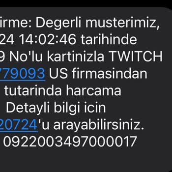 Twitch İçin Hesaptan Bilgim Dışında Para Çekilmesi
