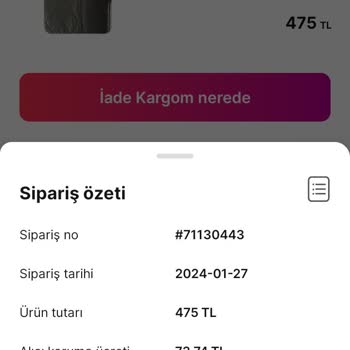 Gardrops İade Ücretini 15 Günden Fazladır Hesabıma İade Etmiyor.