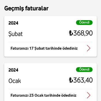 Vodafone Yüksek Tarife Uyguluyor
